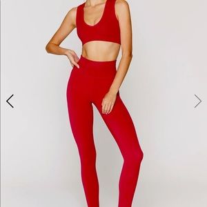 Spiritual gangster nylon seamless workout set (both sports bra top and leggings)